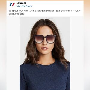 Le Specs “It Ain’t Baroque” Black Gradient Sunglasses